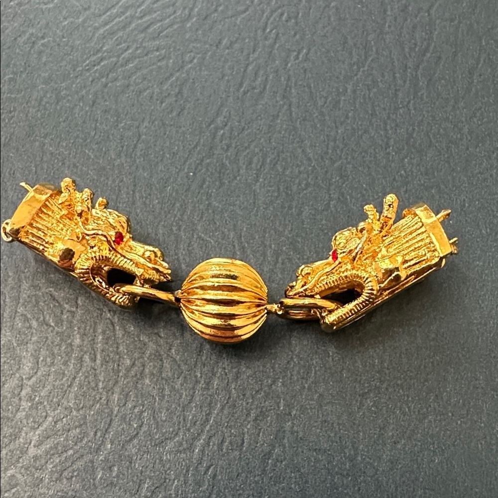 RARE Vintage Metal Dragon Clasp